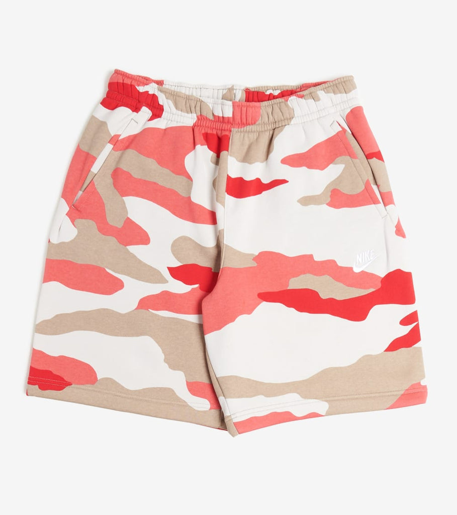 Nike NSW Club Camo Shorts (Red 