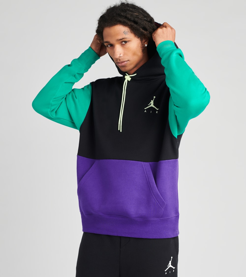 black and green jordan hoodie