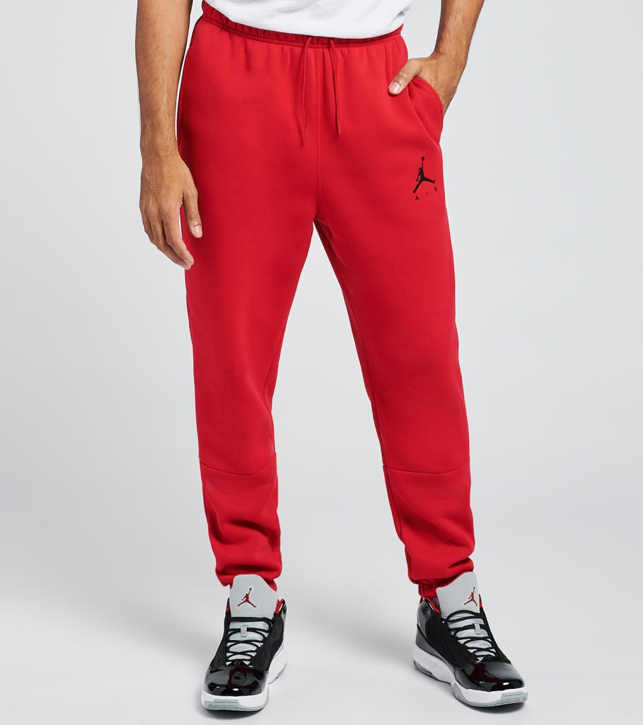 jordan men's jumpman red fleece pant