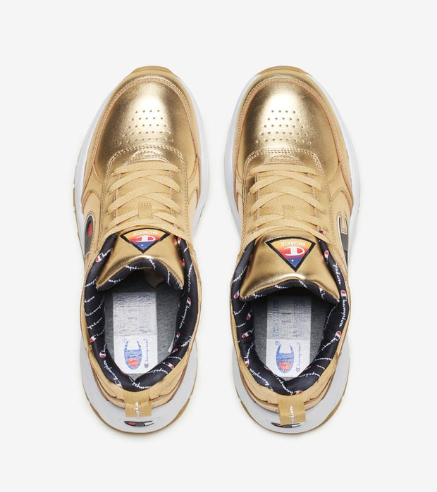 gold champion sneakers