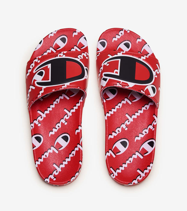 champion flip flops red