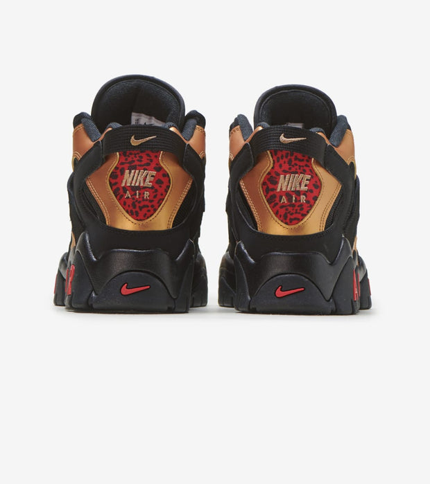 nike air barrage mid red black gold