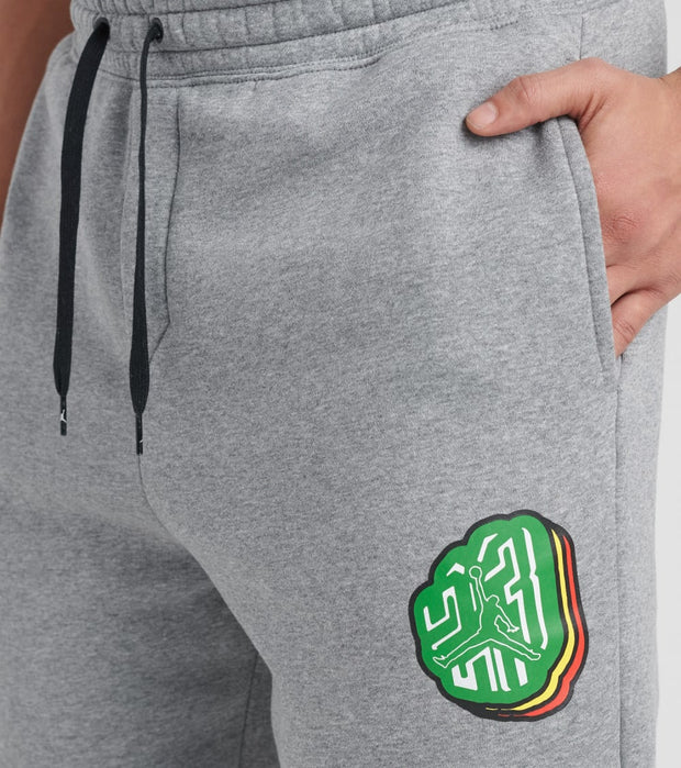 jordan grey fleece shorts