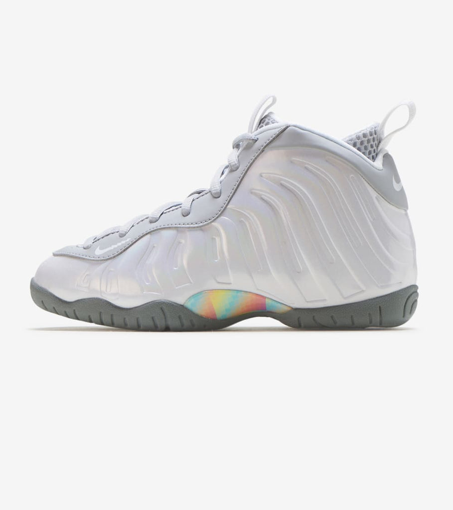 white rainbow foamposites