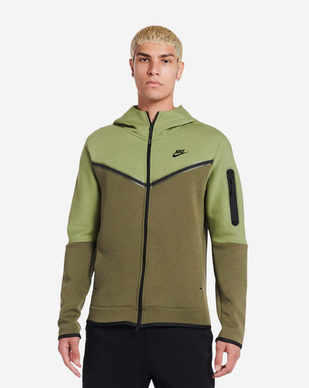 Nike NSW Tech Fleece Full Zip Hoodie (Green) - CU4489-334 | Jimmy Jazz