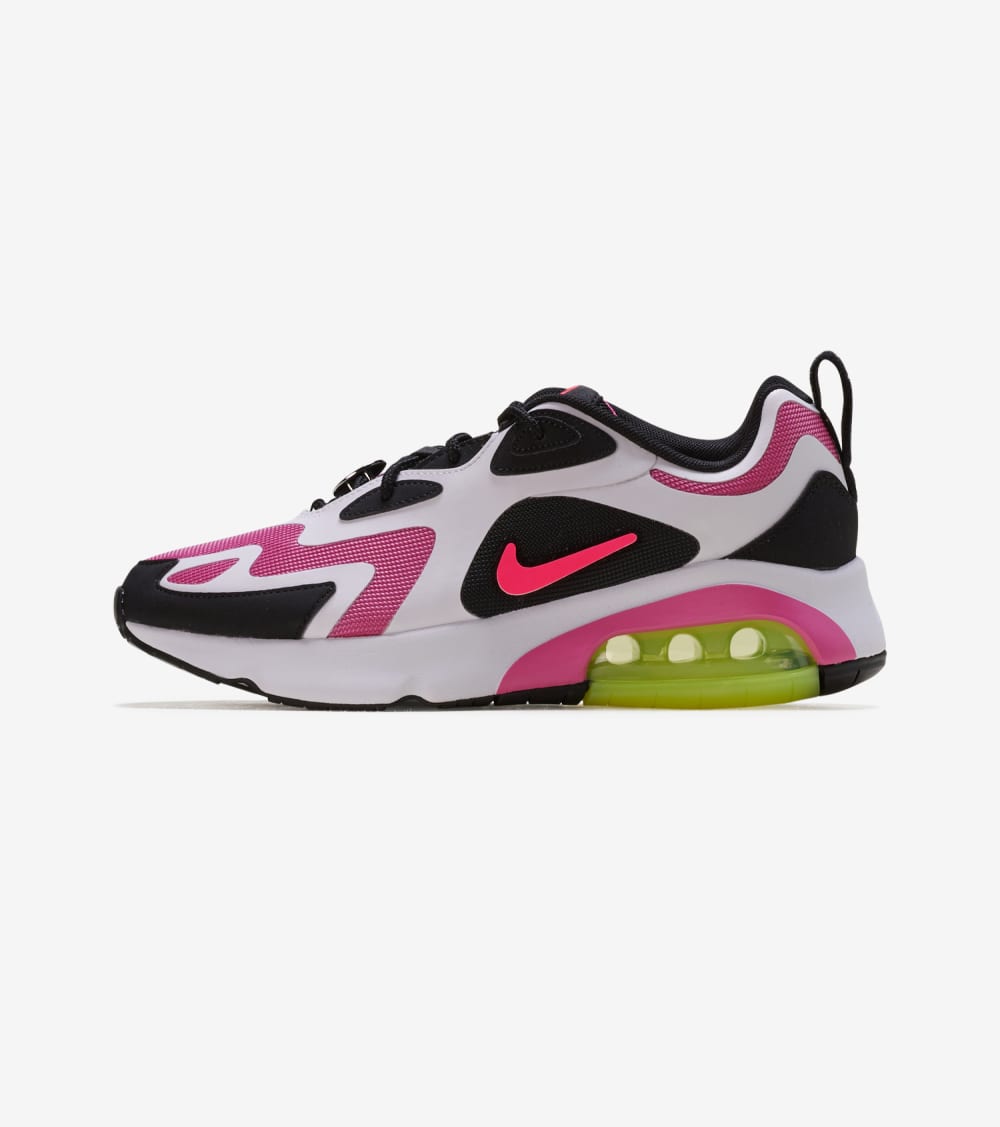 Nike Air Max 200 Shoes in Black/Pink 