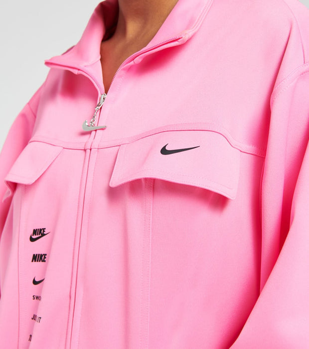 pink and black nike jacket