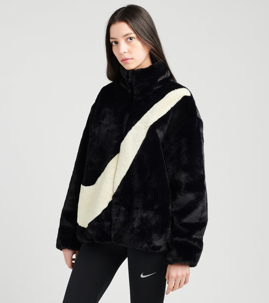 nike faux fur jacket