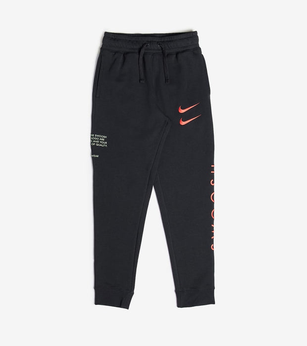 nike swoosh black pants