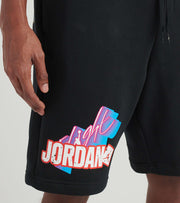 jordan sticker fleece shorts