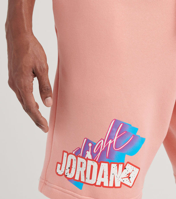 jordan sticker fleece shorts