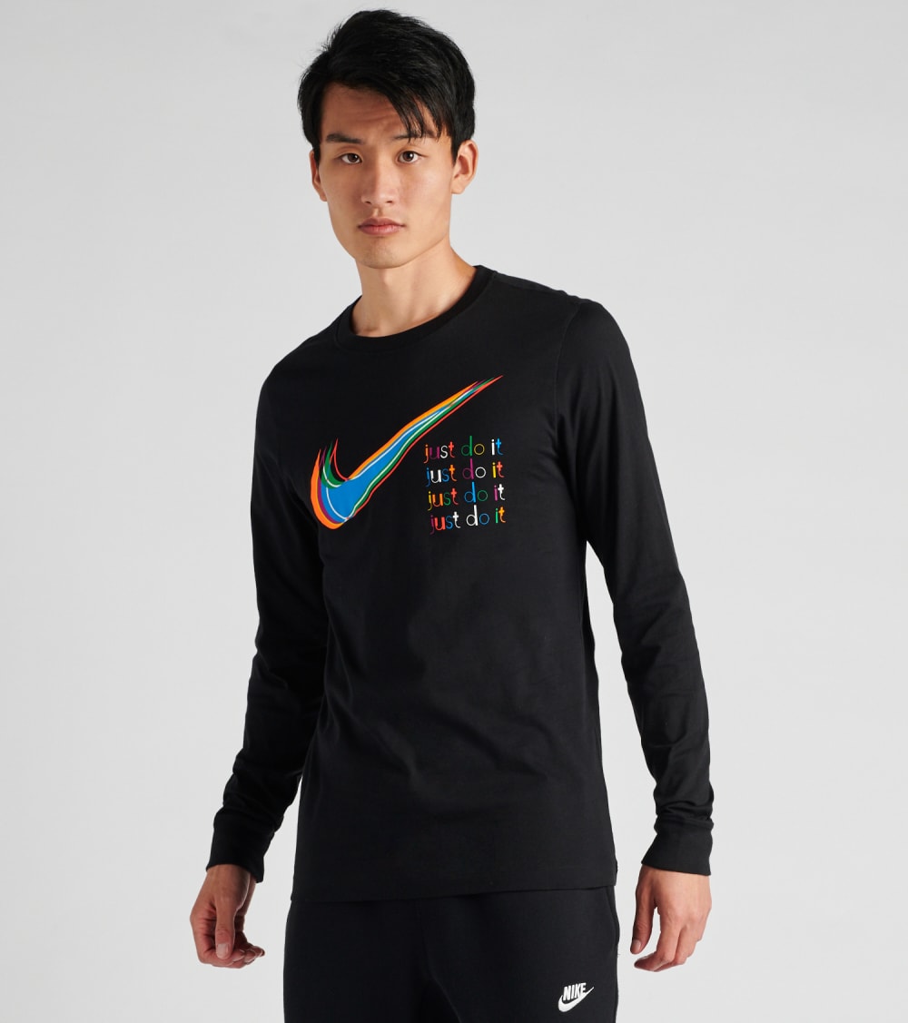 multi color nike shirt