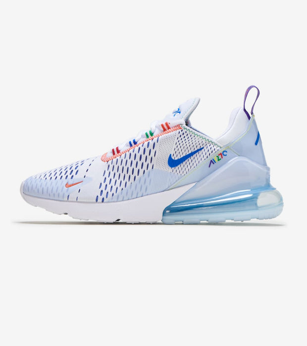 nike air max 27 white with blue