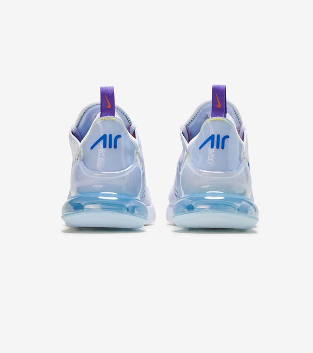 air max 27s white and blue