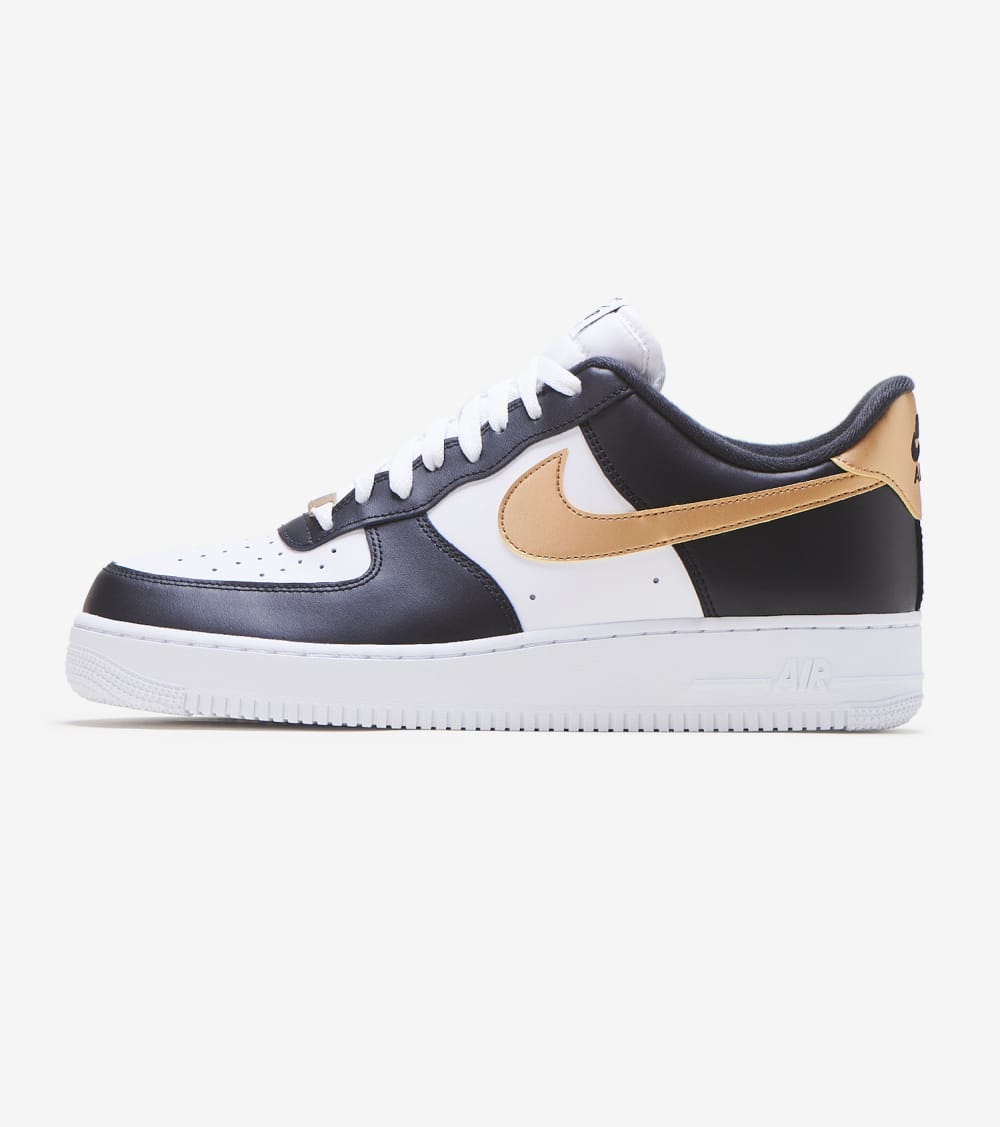 black and gold air force 1s