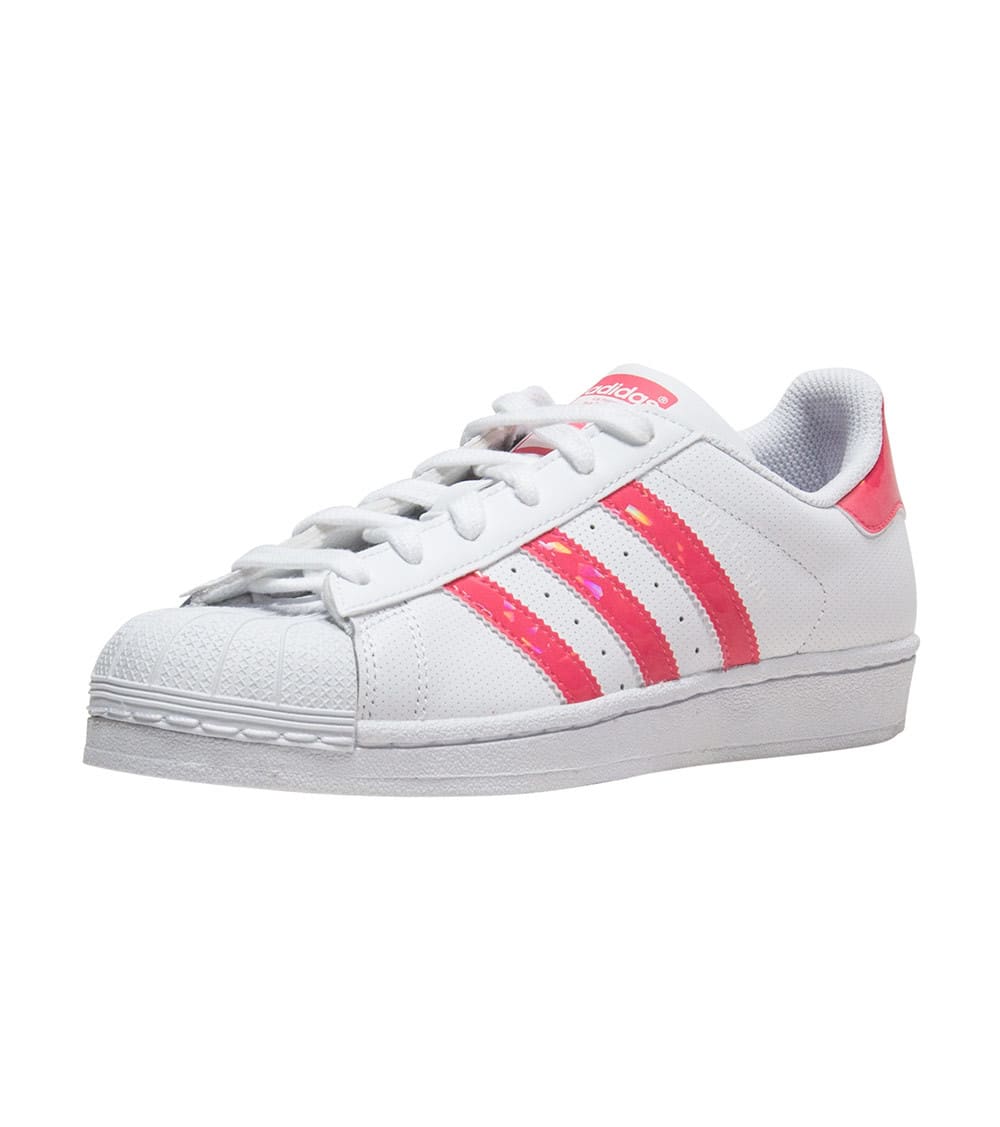 Adidas Superstar Holograph Shoes in White/Pink Size 5Y | Leather | Jimmy  Jazz | SportSpyder
