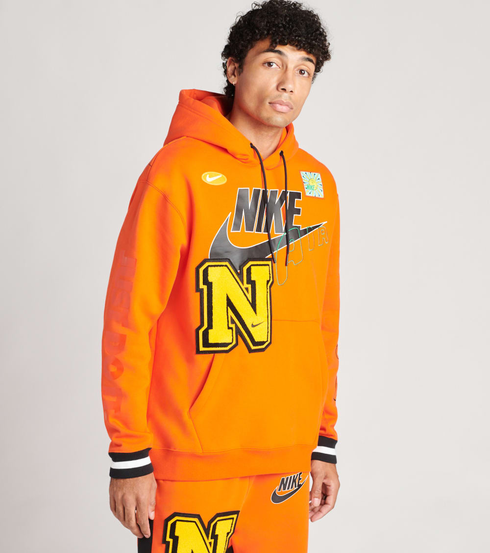 nike nsw hoodie orange