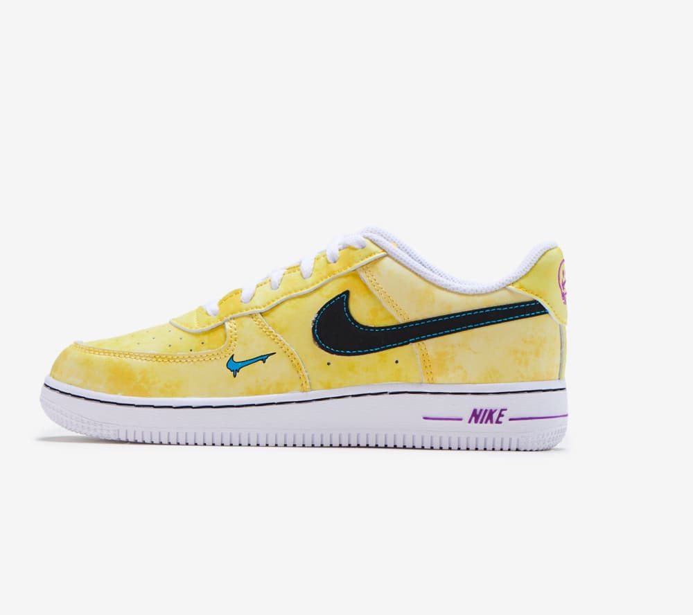 nike air force 1 yellow blue