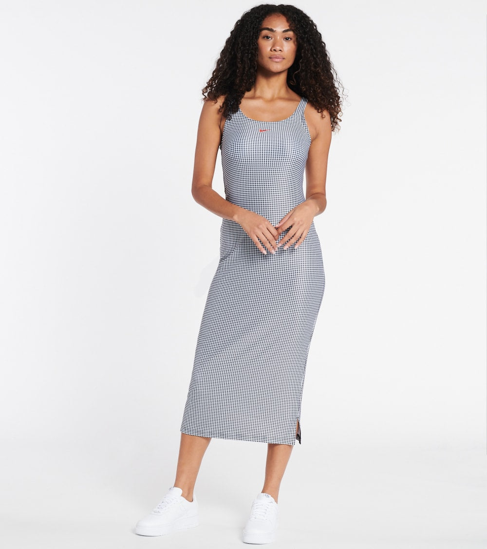 sportswear icon clash maxi dress