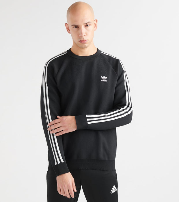 Adidas Long Sleeve Knit Crew (Black) - DH5754-001 | Jimmy Jazz