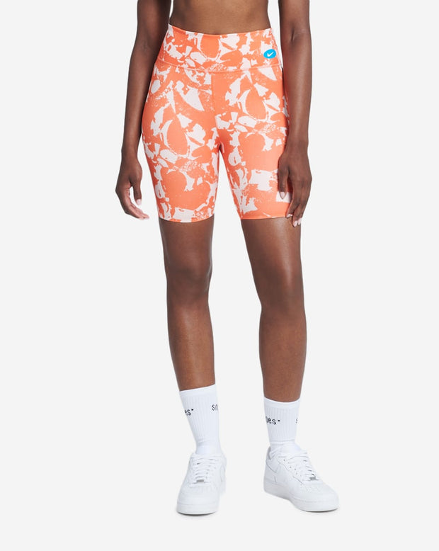 nike orange biker shorts