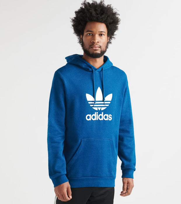 trefoil hoodie blue