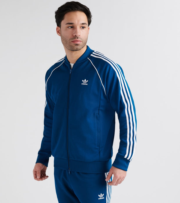 superstar track jacket blue