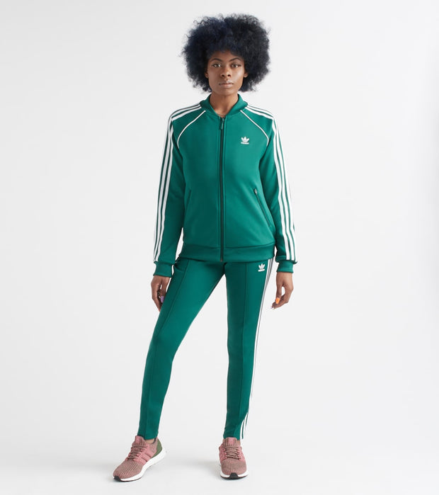 adidas sst track jacket green