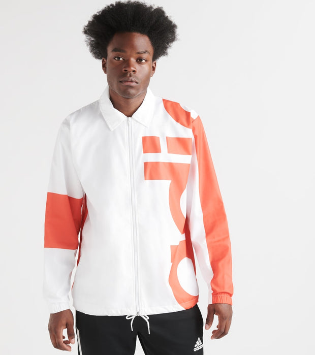 adi windbreaker black orange white