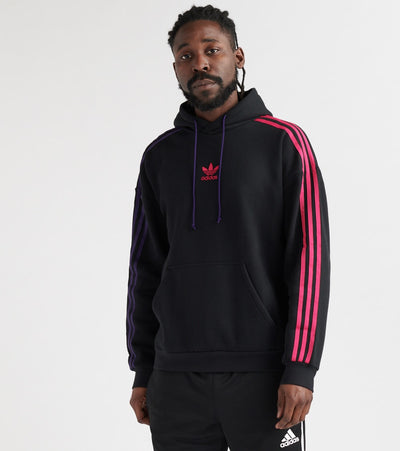 adidas black sweatshirt 3 stripe