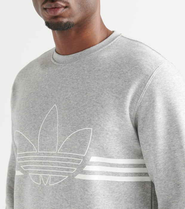 adidas outline crew neck sweatshirt
