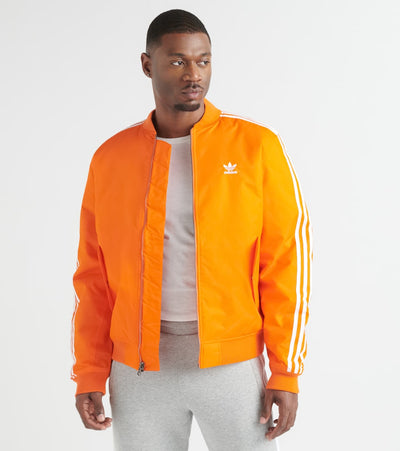 orange adidas bomber jacket