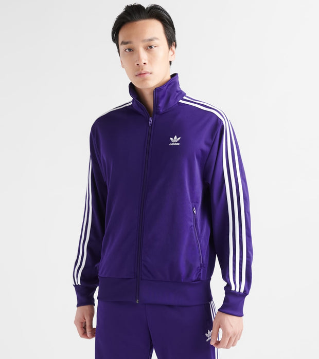 adidas firebird track jacket purple