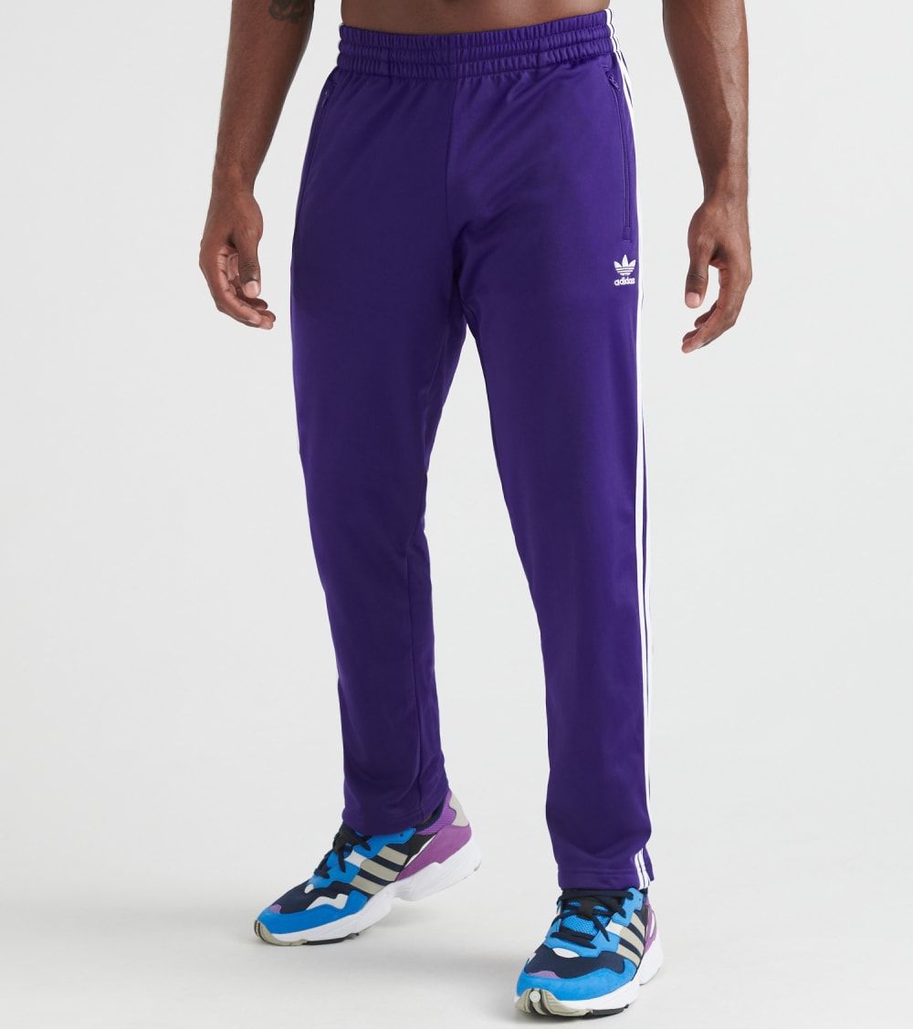 adidas firebird track pants purple