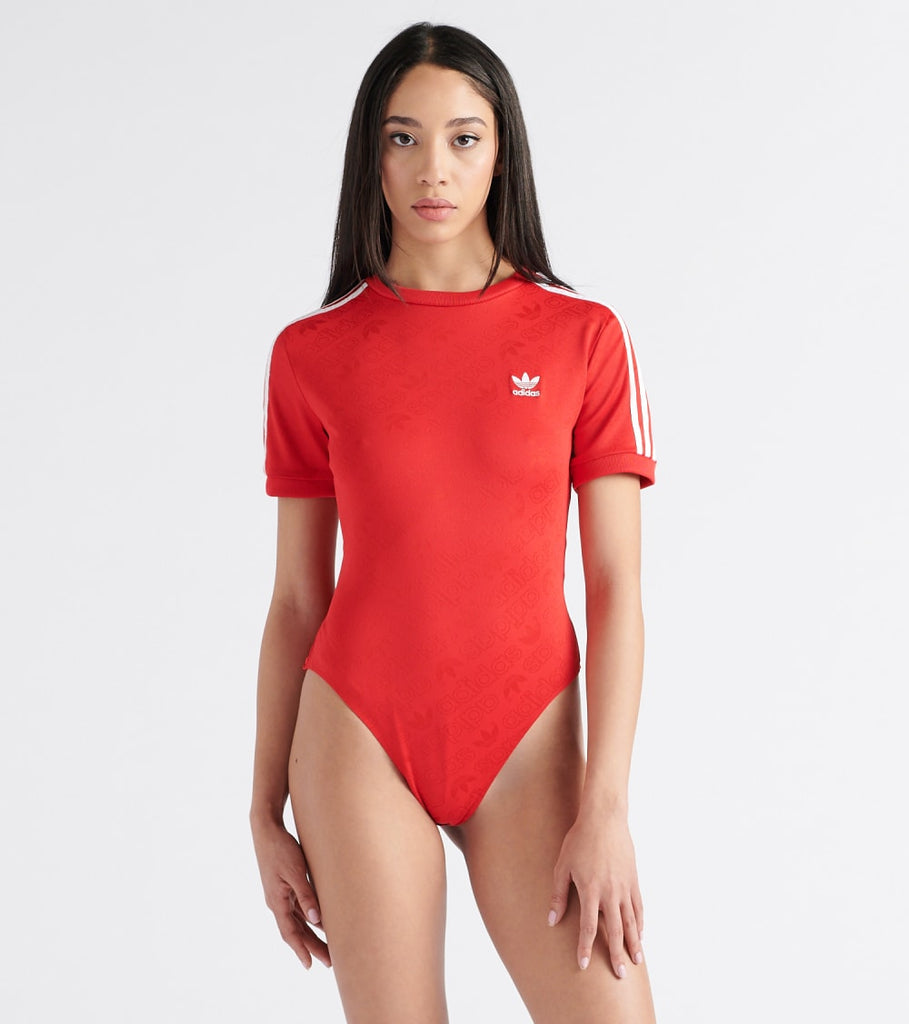 Adidas Short Sleeve Bodysuit (Red 