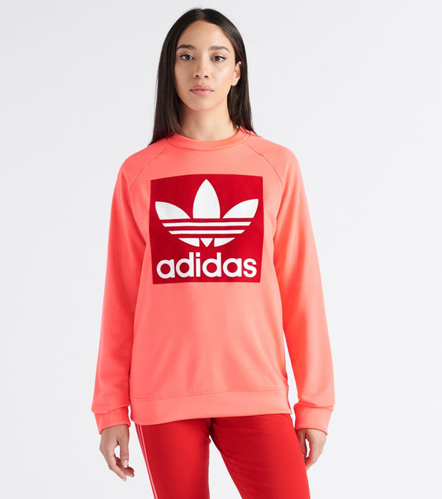 adidas trefoil crew sweater