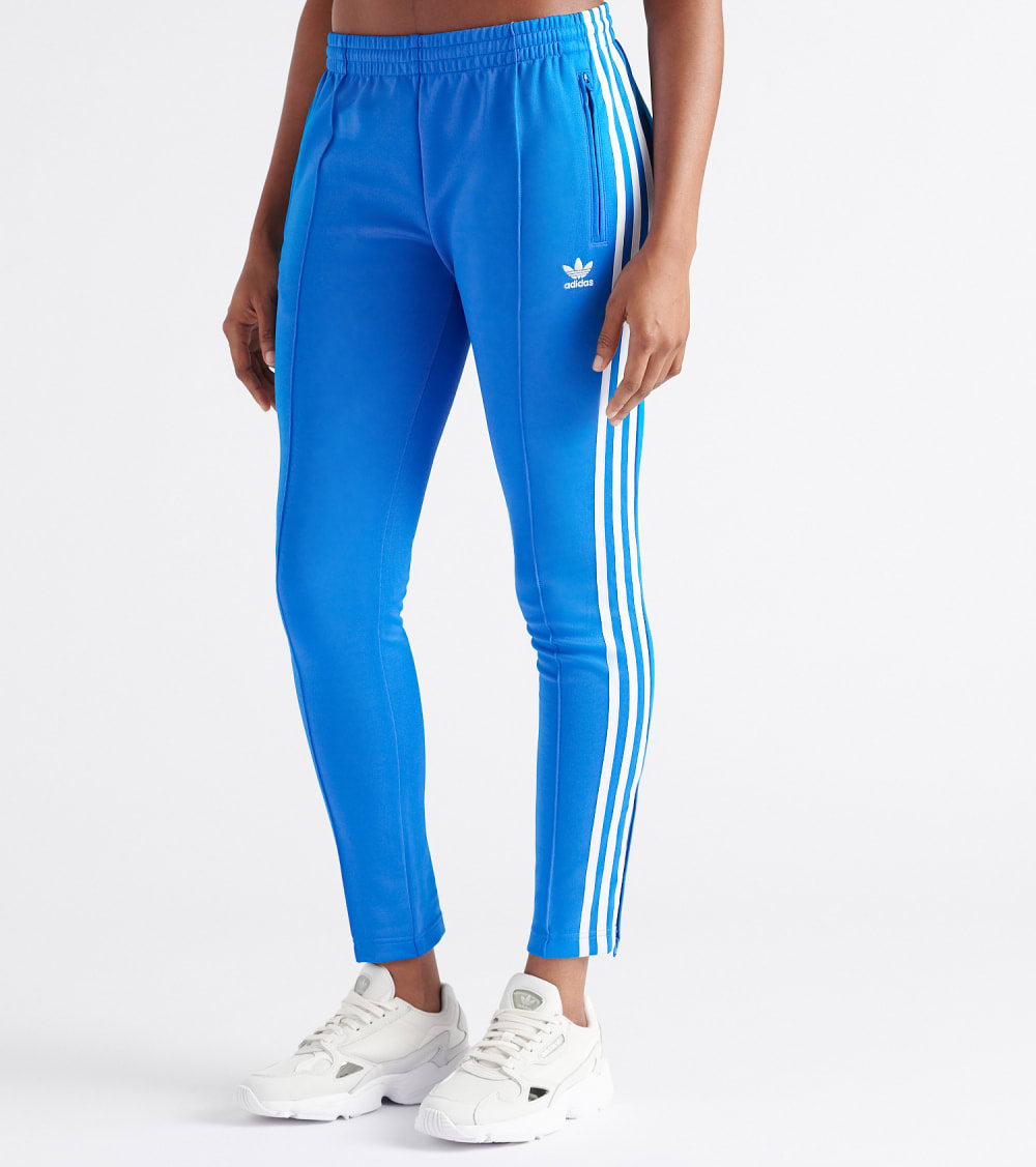 adidas track pants womens blue