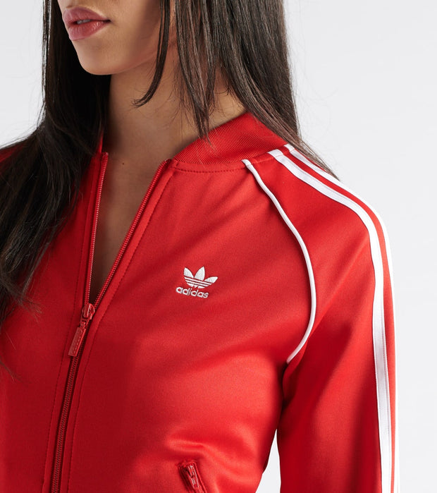 adidas sst jacket red