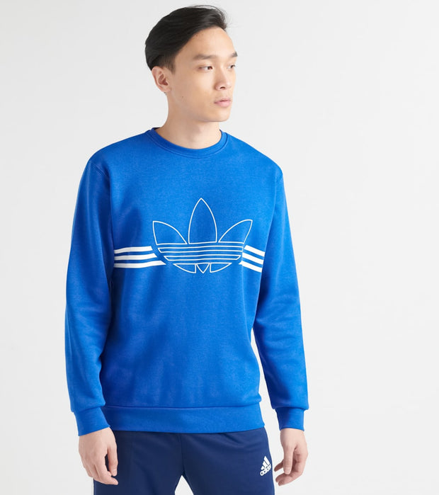 adidas crew neck fleece sweatshirt