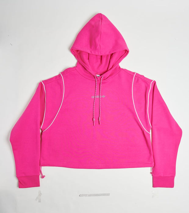 adidas cropped hoodie pink