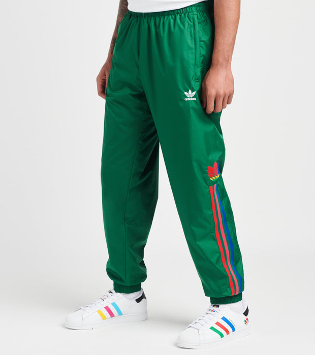 adidas trefoil pants green