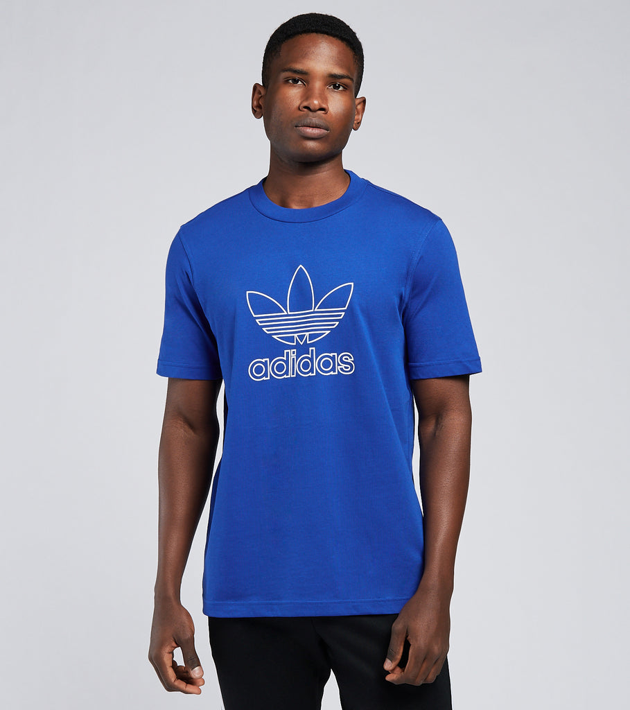 Adidas Outline Trefoil Logo Tee (Blue 