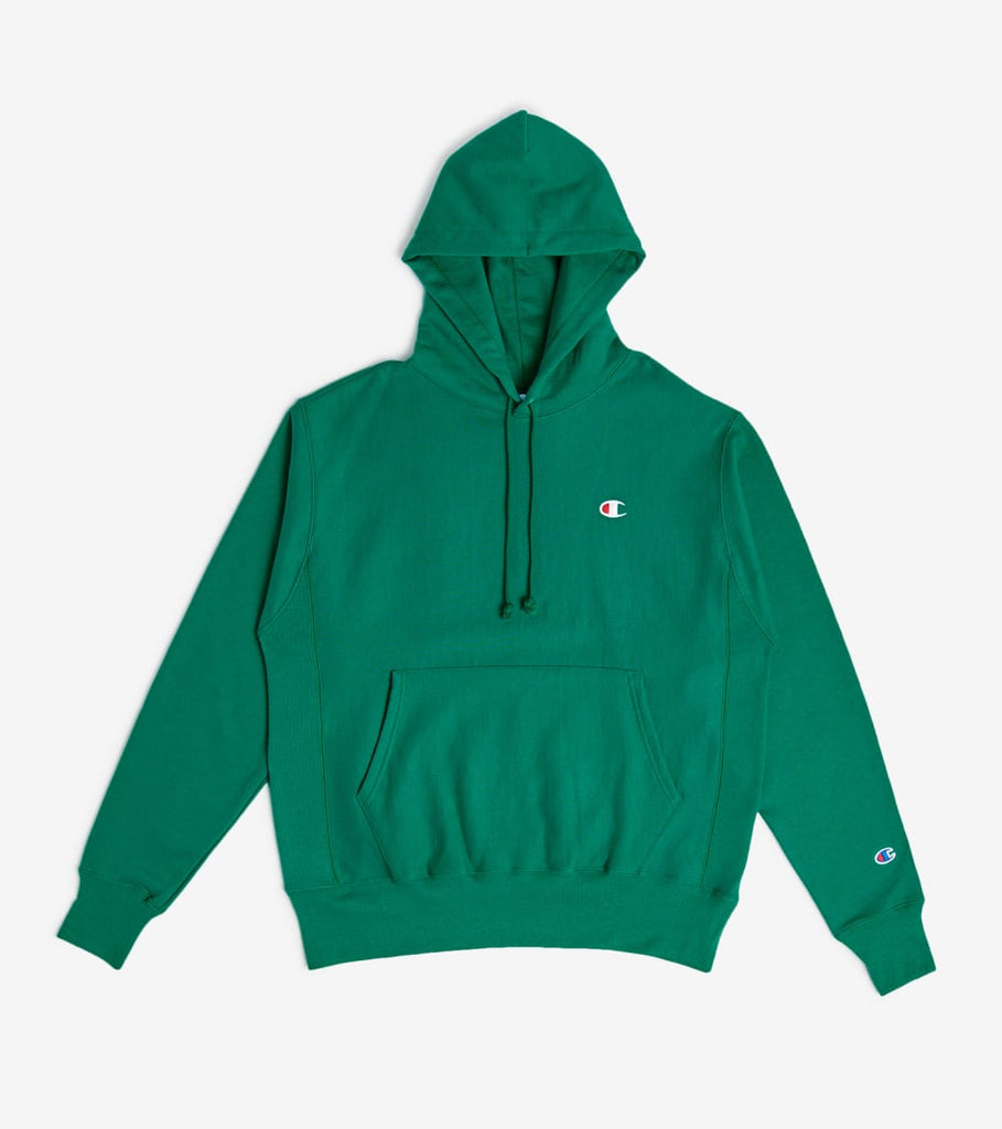 champion reverse weave hoodie kelly green