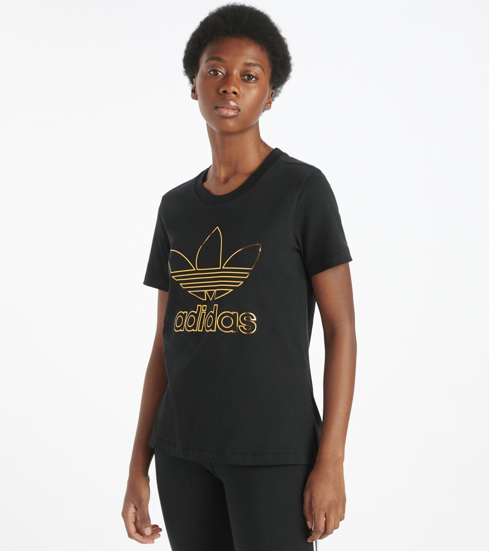 black and gold adidas t shirt