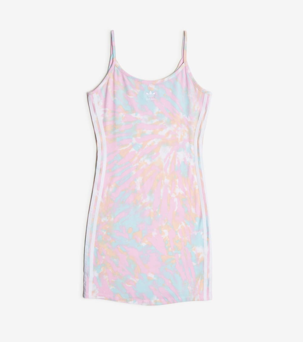 adidas pink tie dye dress