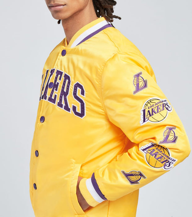 lakers jacket yellow