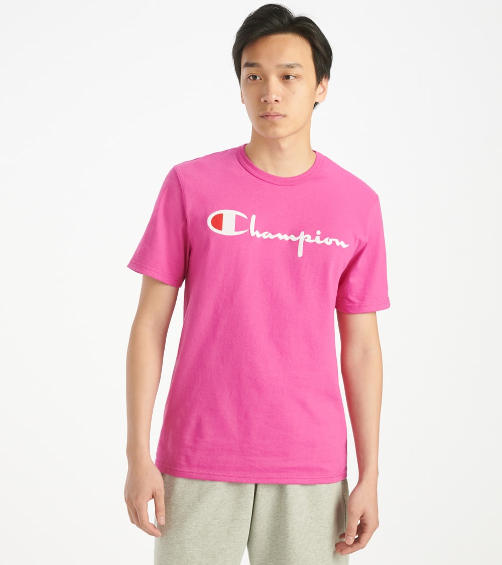 katolsk sagtmodighed ingeniørarbejde Champion Heritage Script T-Shirt in Peony Parade Pink Size Large | Cotton |  Jimmy Jazz from Jimmy Jazz | AccuWeather Shop