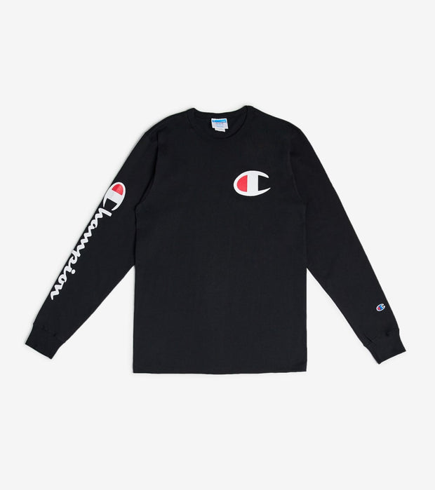 black champion shirt long sleeve