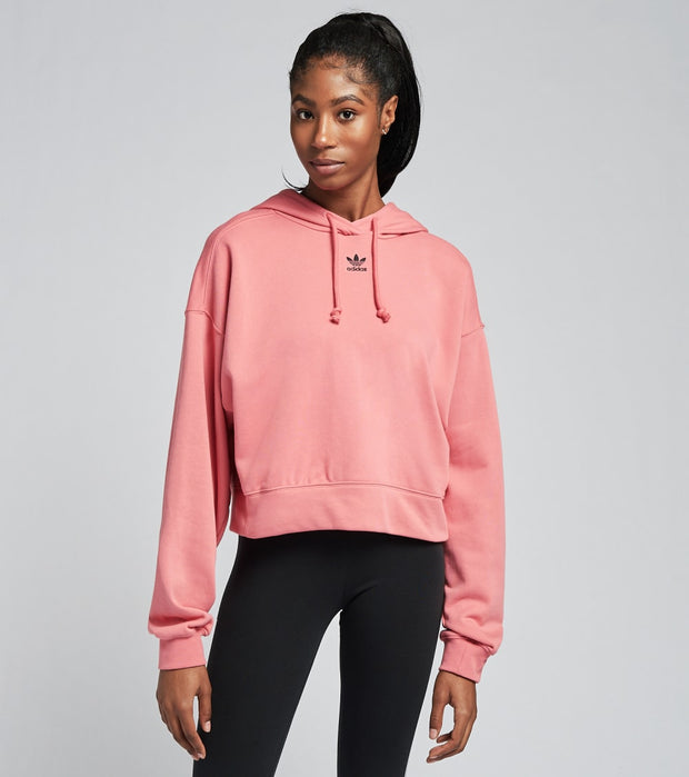 adidas trefoil hoodie rosa