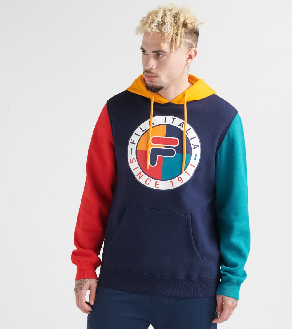 fila oversized boyfriend hoodie with front logo